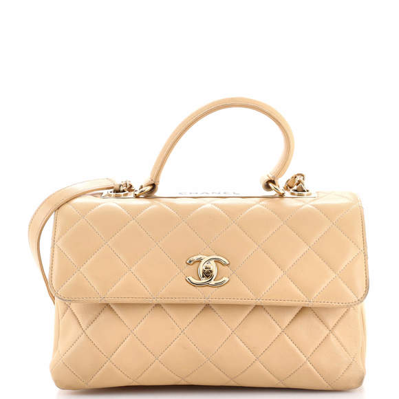 Chanel Medium Trendy CC Top Handle Bag Quilted Lambskin - Picture 1 of 7